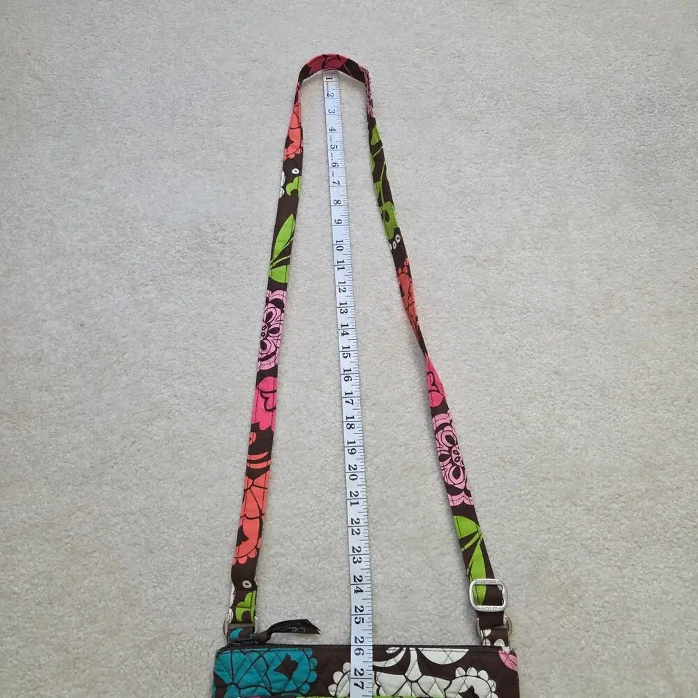 Vera Bradley Retired Lola Saddle Hipster Quilted Crossbody Handbag Adjustable